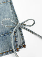 2026 Women's GS Logo Belted Denim Jacket (EE434)