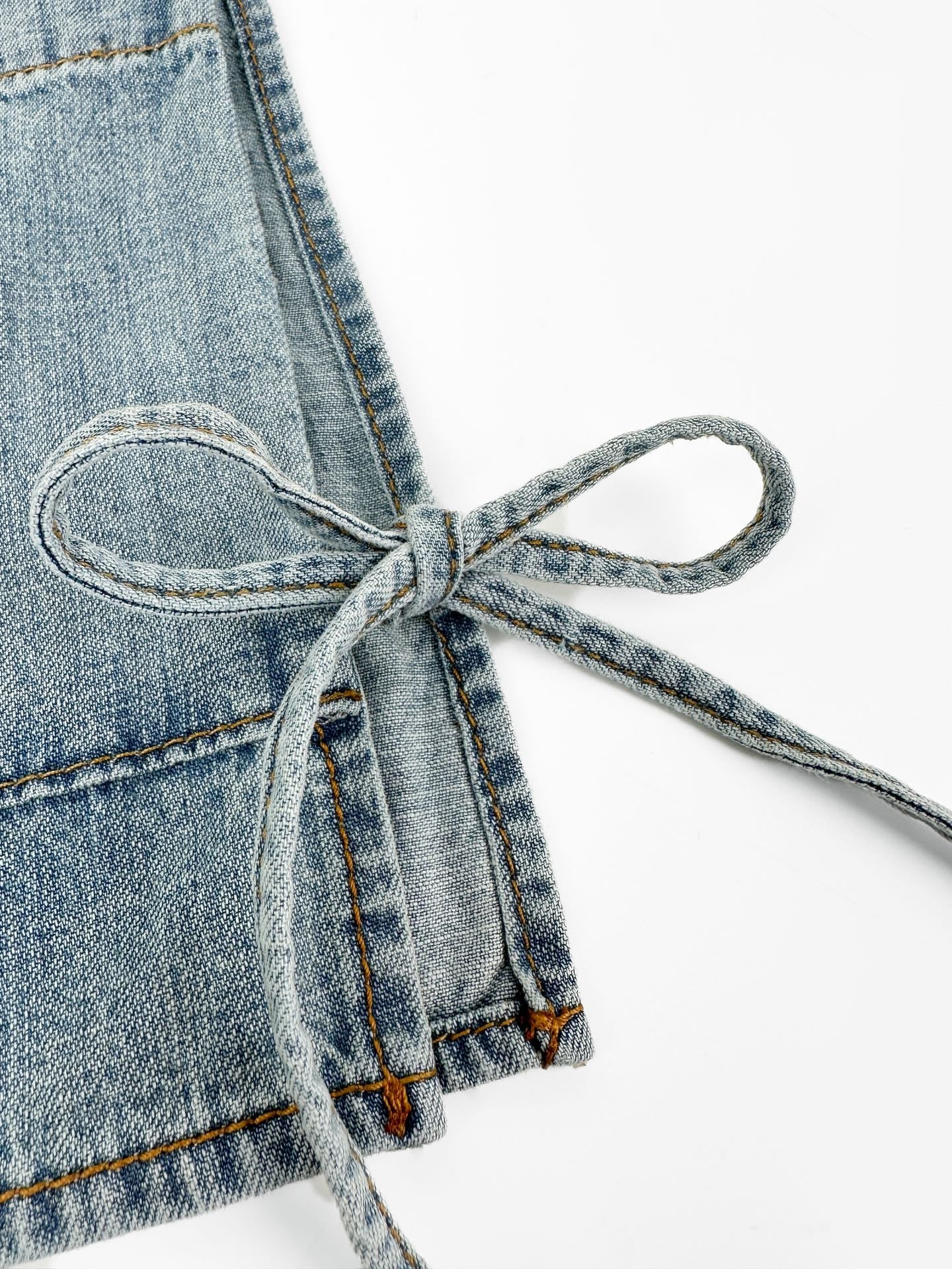 2026 Women's GS Logo Belted Denim Jacket (EE434)