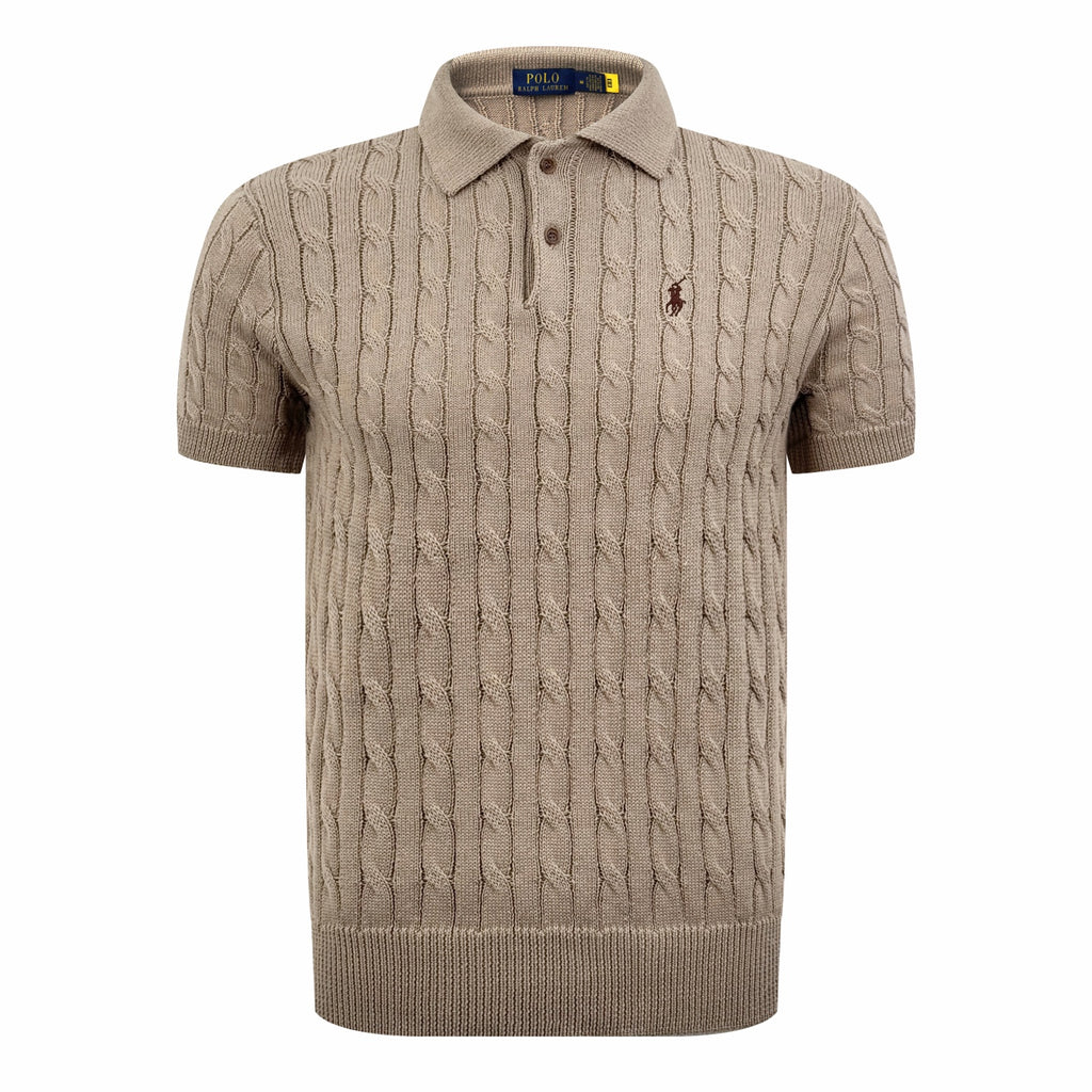 2026 New GS Cable-Knit Polo Neck Sweater (CC945-A60)