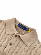 2026 New GS Cable-Knit Polo Neck Sweater (CC945-A60)