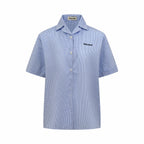 2026 Women's GS Logo Embroidered Checkered Shirt (FF773)