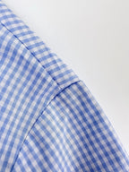 2026 Women's GS Logo Embroidered Checkered Shirt (FF773)