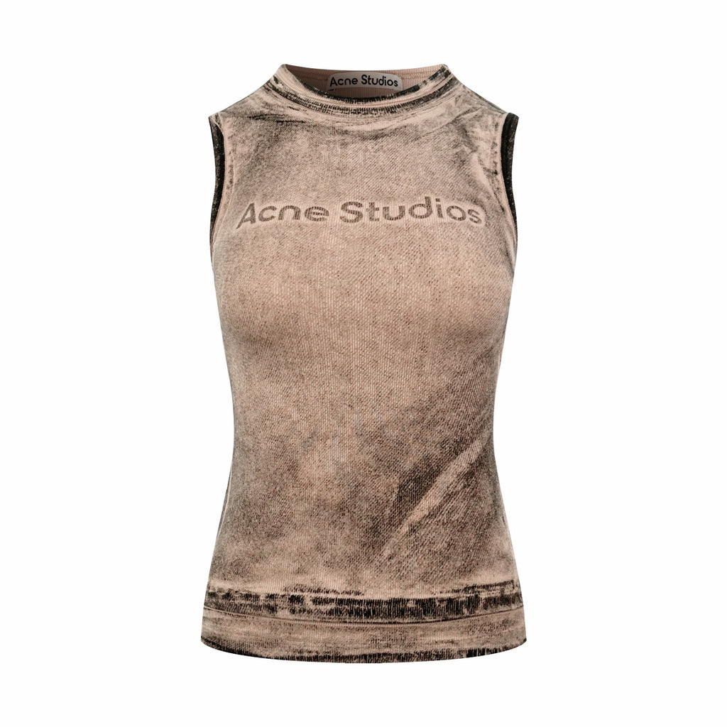 2026 Women's GS Fake Two-Piece Logo Print Tank Top (EE442)