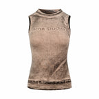 2026 Women's GS Fake Two-Piece Logo Print Tank Top (EE442)