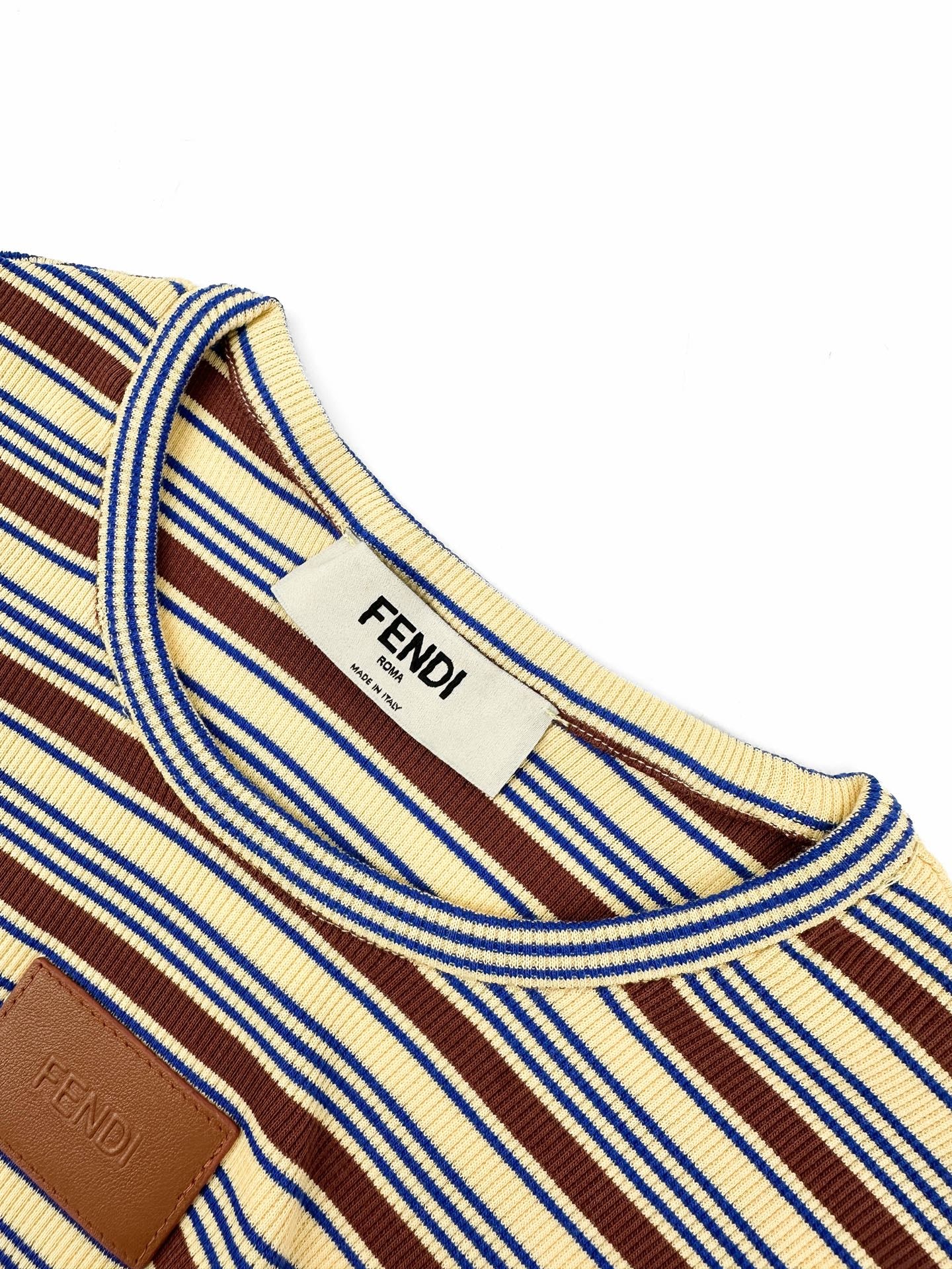 2026 Women's GS Leather Striped Short Sleeve (EE423)