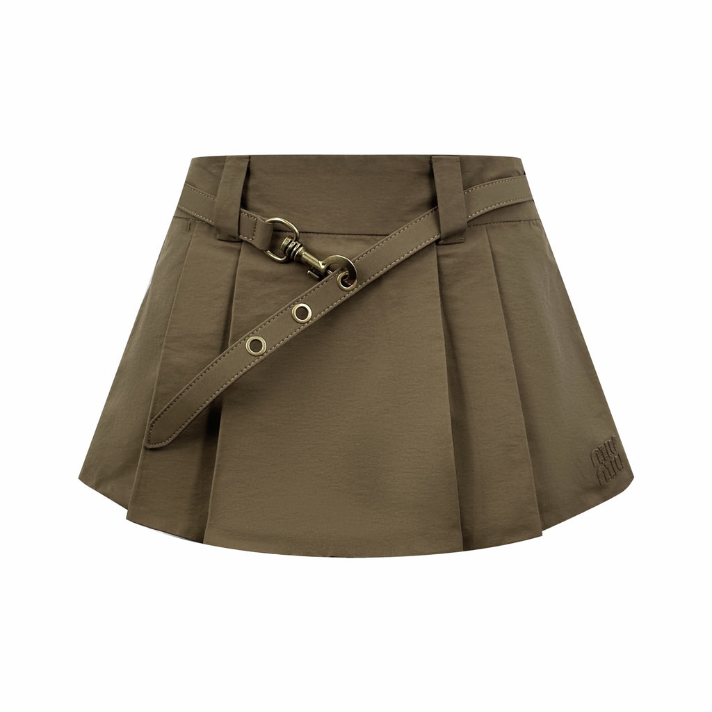 2026 Women's GS Logo Metal Belt Short Dress (FF766)