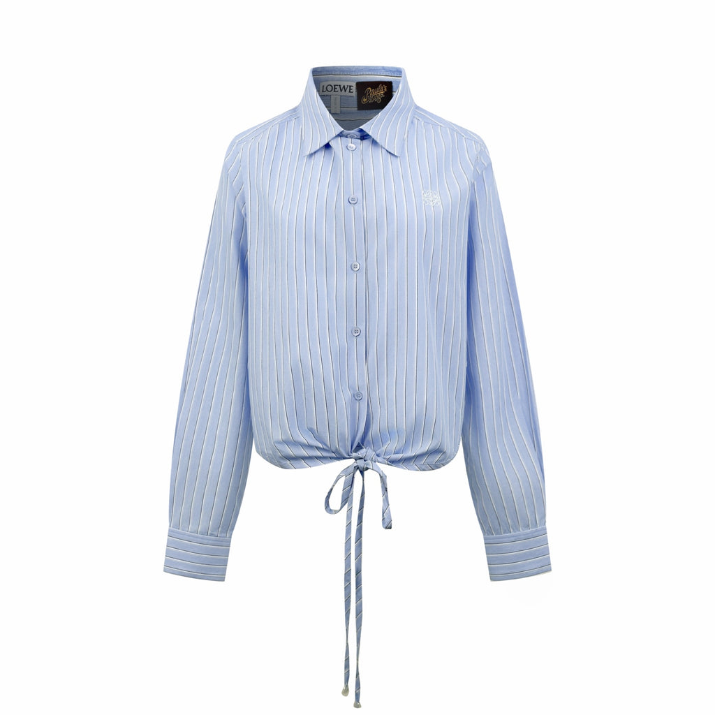 2026 Women's GS Embroidered Striped Laced Shirt (FF776)
