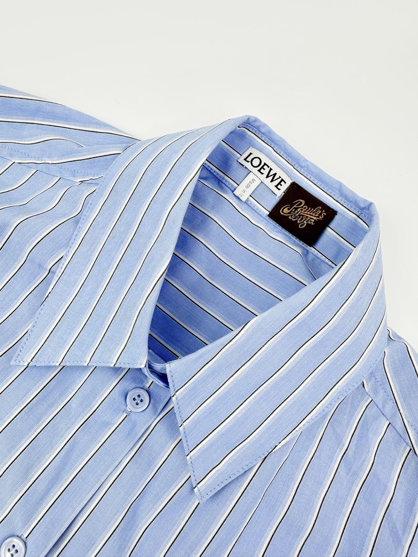 2026 Women's GS Embroidered Striped Laced Shirt (FF776)