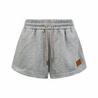 2026 Women's GS Leather Embroidered Shorts (EE445)