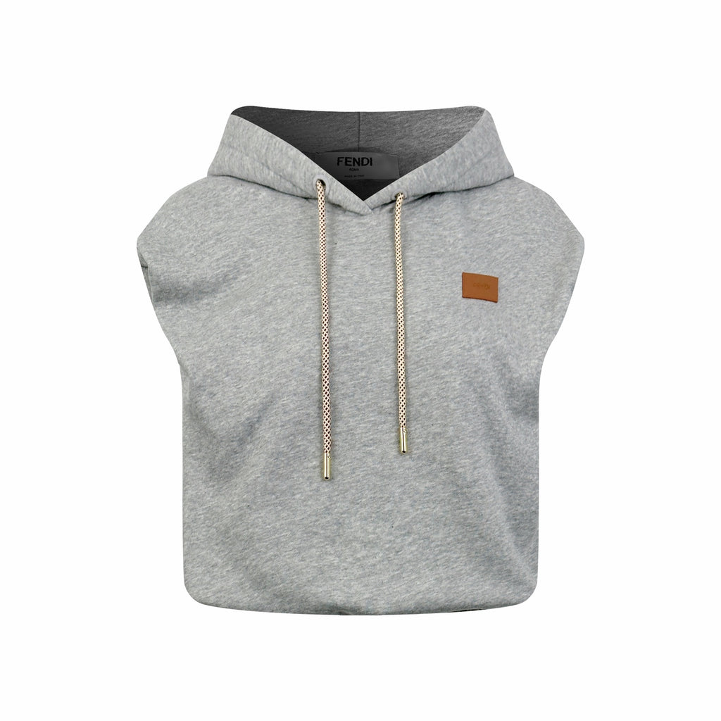 2026 Women's GS Leather Sleeveless Hooded Sweatshirt (EE431)