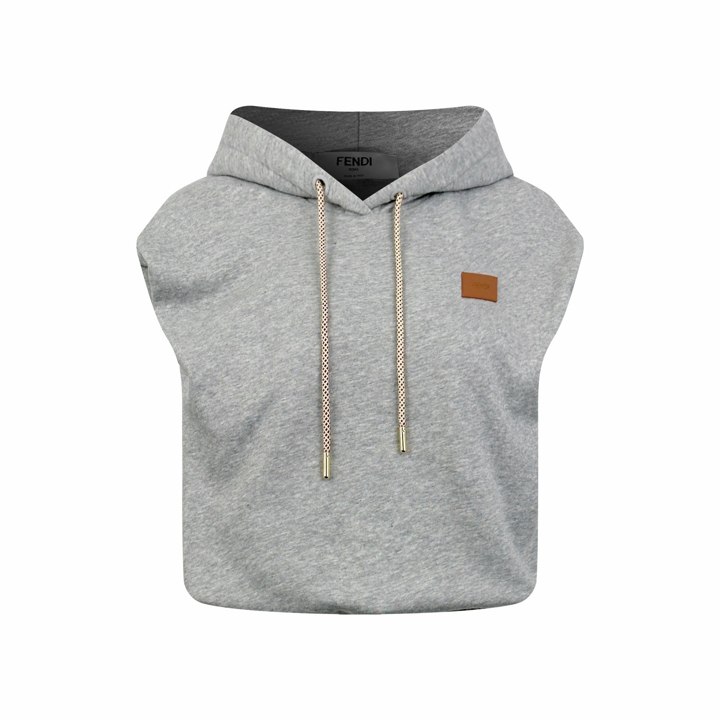 2026 Women's GS Leather Sleeveless Hooded Sweatshirt (EE431)
