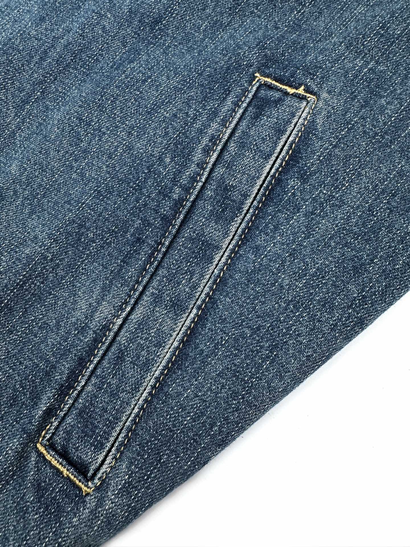 2026 New Style GS Embroidered Zipper Denim Jacket (BB865-B80)