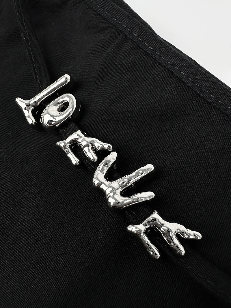 2026 Women's GS Letter Metal Short Skirt (FF781)