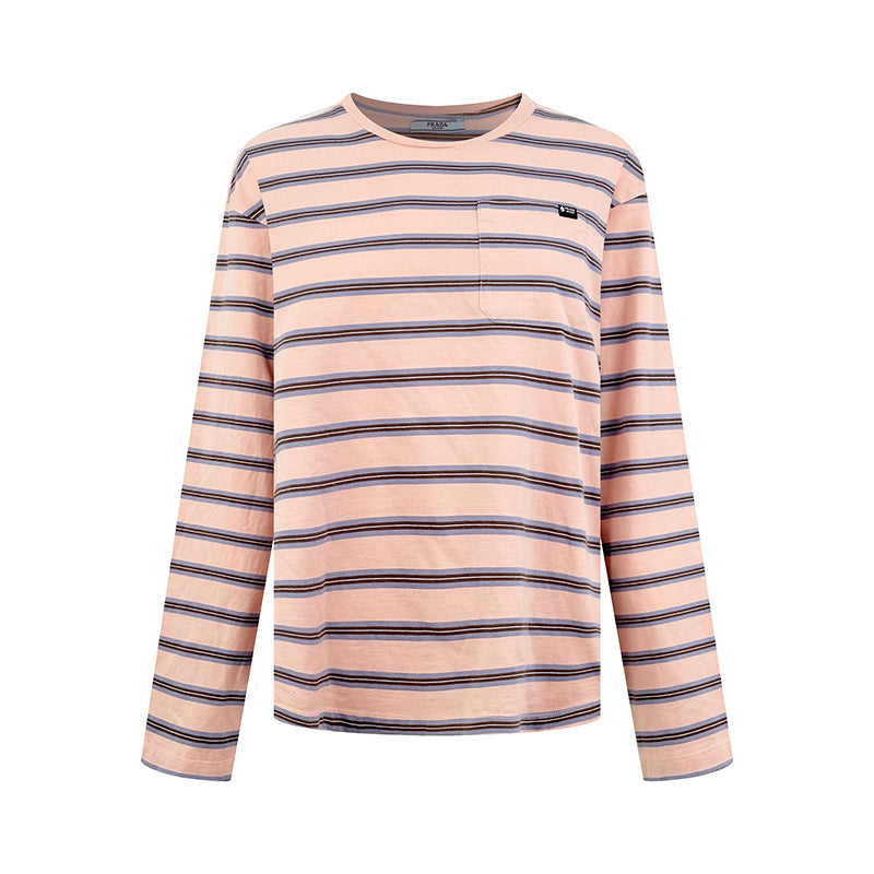 2026 Women's GS Logo Striped Long-Sleeved (FF790)