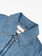 2026 Women's GS Embroidered Logo Denim Jacket (EE433)