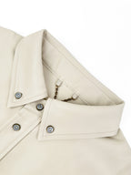 2026 New Model GS Logo Embroidered Single-Button Leather Jacket (AA663-B80)