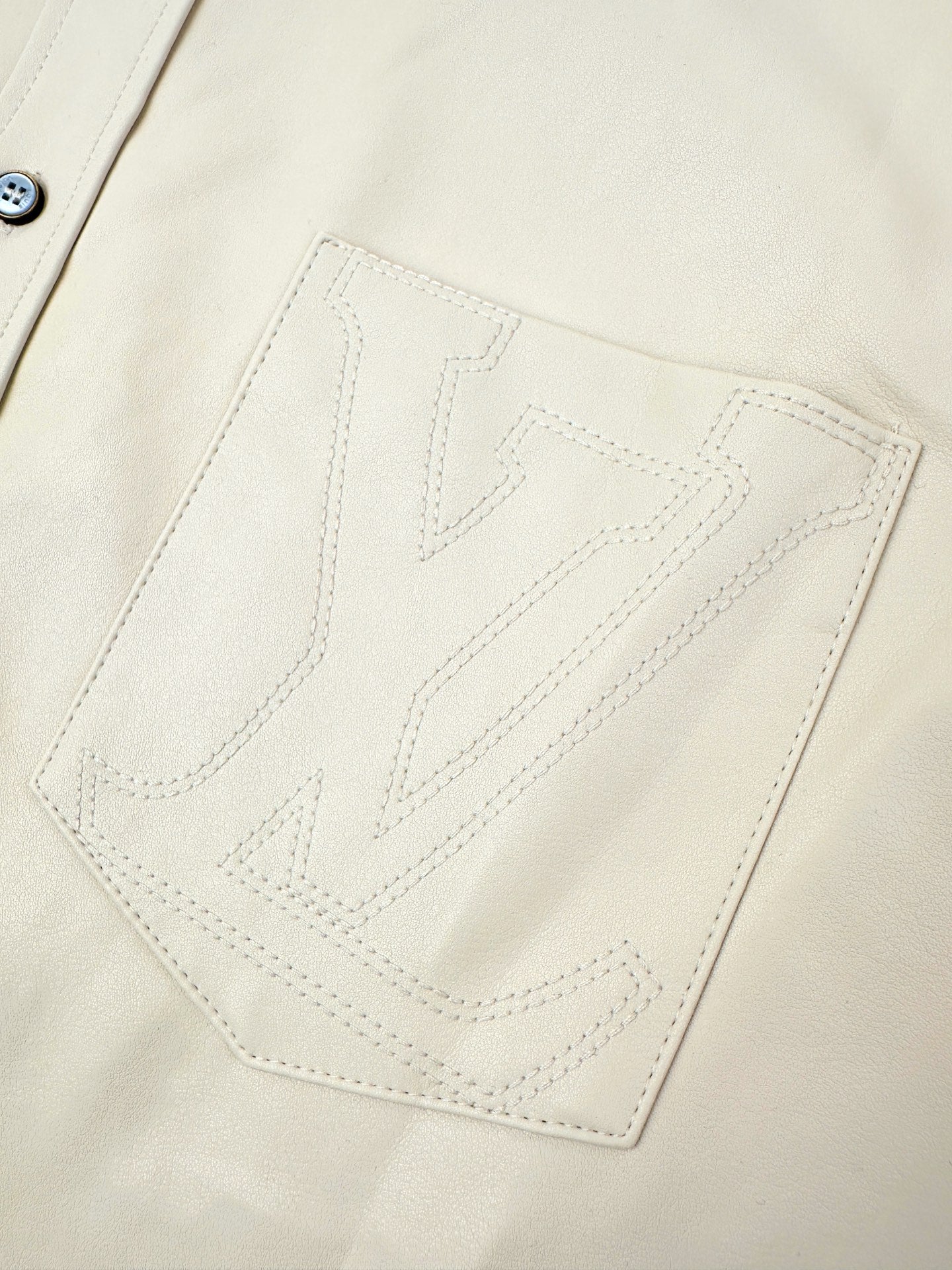 2026 New Model GS Logo Embroidered Single-Button Leather Jacket (AA663-B80)