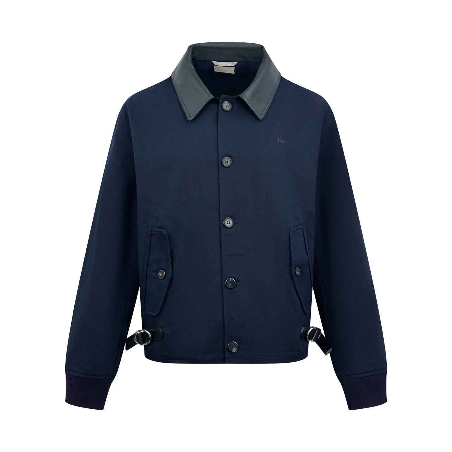 2026 New Model GS Embroidered Snapback Leather Collar Jacket (AA665-C10)