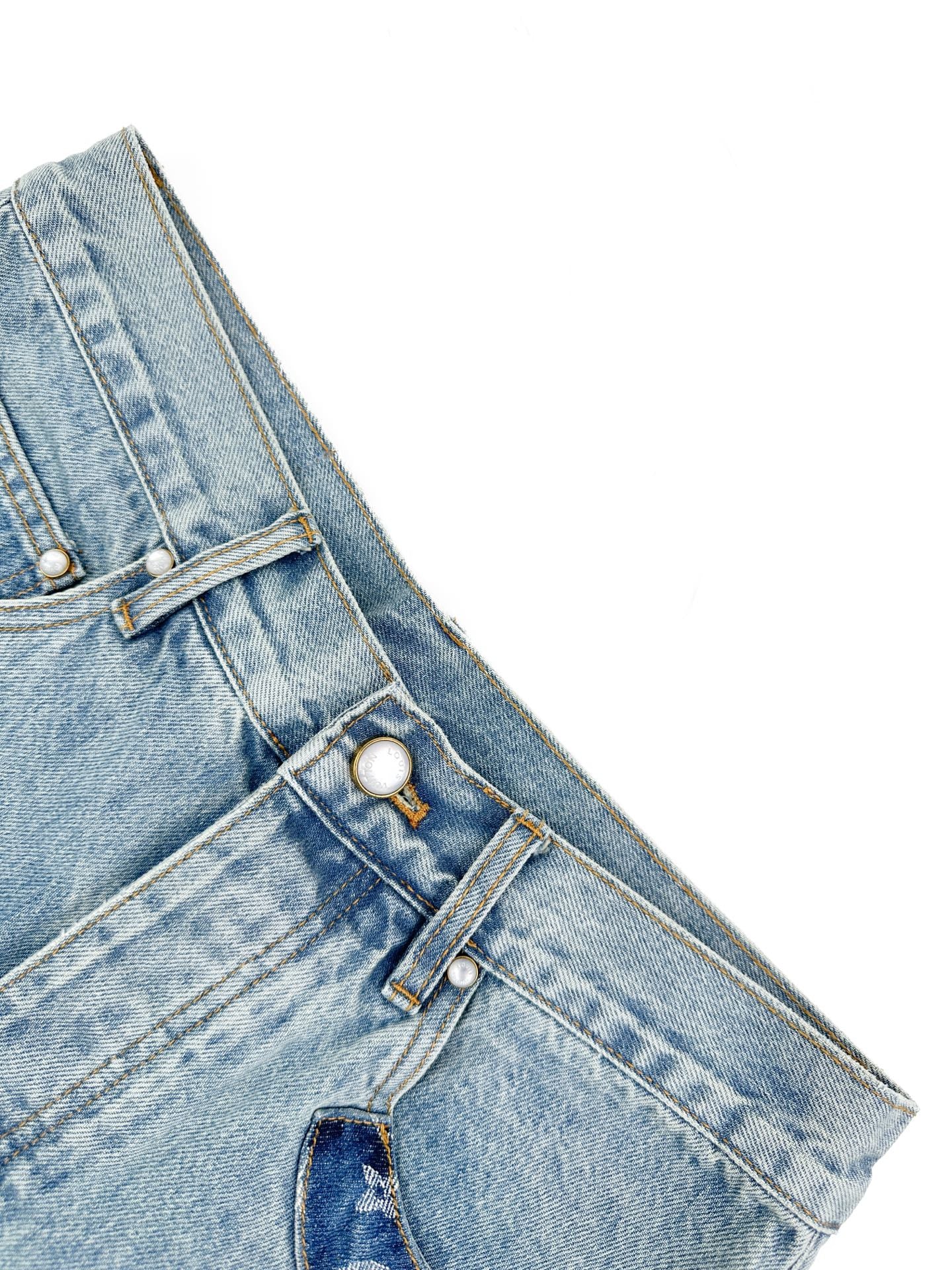 2026 new model GS logo patchwork jeans (BB885-C15)