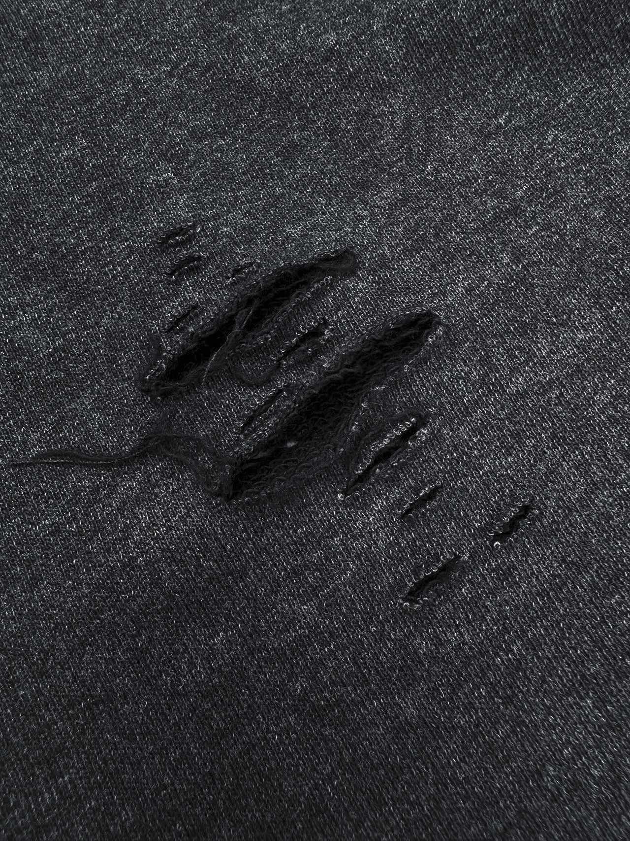 2026 New GS Distressed Logo Sweatshirt with Holes (25310-B20)