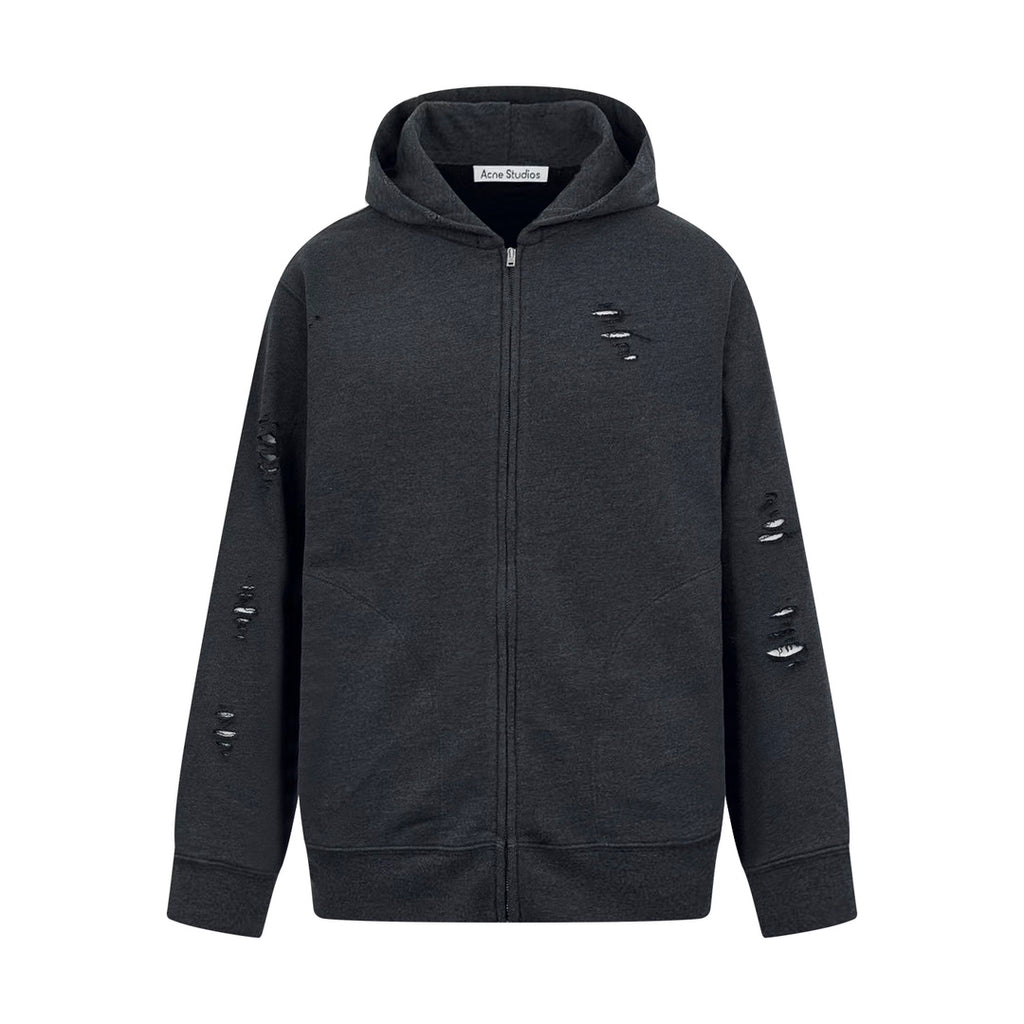 2026 New GS Distressed Logo Zip-Up Jacket with Holes (25303-B75)