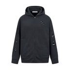 2026 New GS Distressed Logo Zip-Up Jacket with Holes (25303-B75)