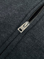 2026 New GS Distressed Logo Zip-Up Jacket with Holes (25303-B75)