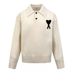 2026 New Model GS Heart Patterned Knitted Polo Shirt (25366-B25)