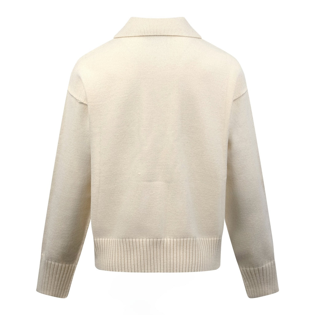 2026 New Model GS Heart Patterned Knitted Polo Shirt (25366-B25)
