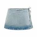 2026 Women's GS Letter Metal Denim Short Skirt (FF792)