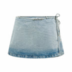 2026 Women's GS Letter Metal Denim Short Skirt (FF792)