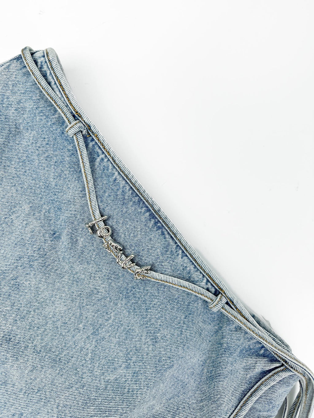 2026 Women's GS Letter Metal Denim Short Skirt (FF792)