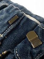 2026 Women's GS Logo Flared Denim Jeans (EE427)