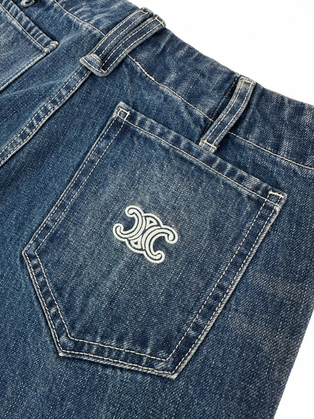 2026 Women's GS Logo Flared Denim Jeans (EE427)