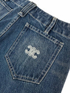 2026 Women's GS Logo Flared Denim Jeans (EE427)