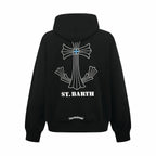 2026 Women's GS Cross-Design Printed Hooded Sweatshirt (DD158)