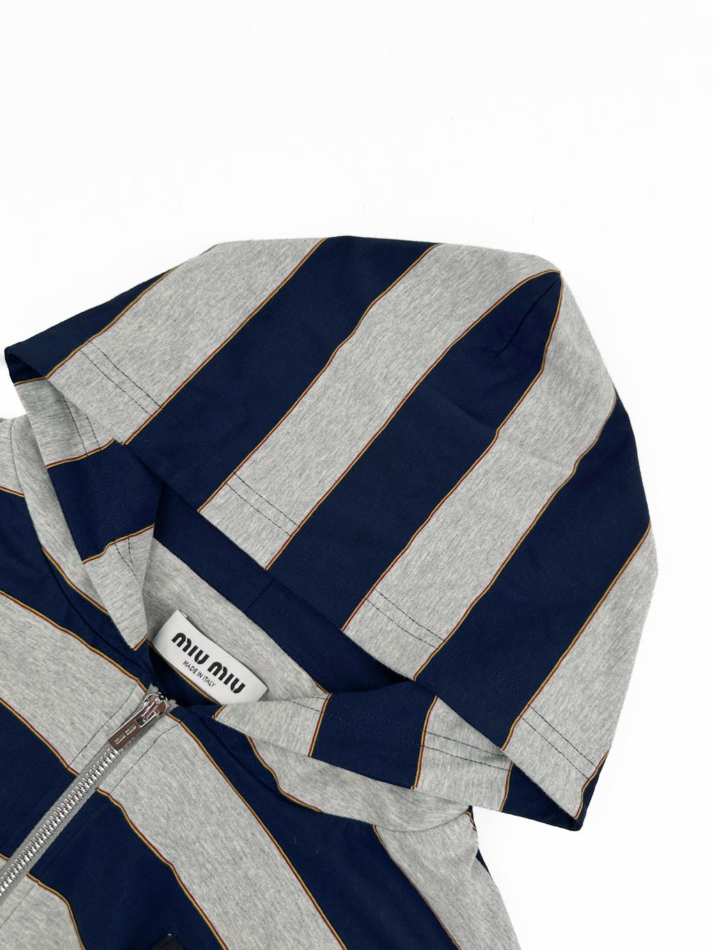 2026 Women's GS Logo Striped Hooded Coat (DD155)