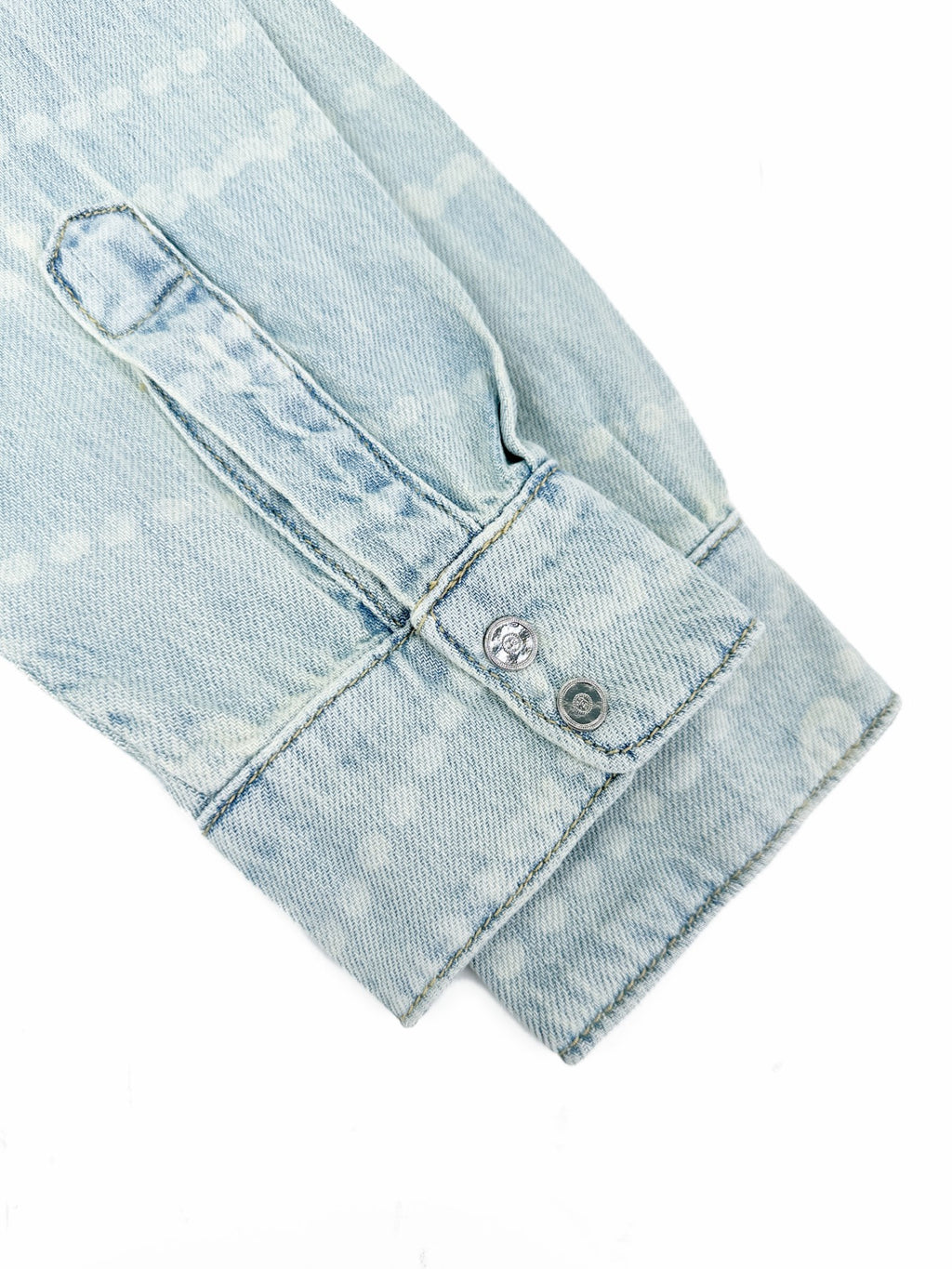 2026 Women's GS Logo Washed Denim Pearl Shirt (FF805)