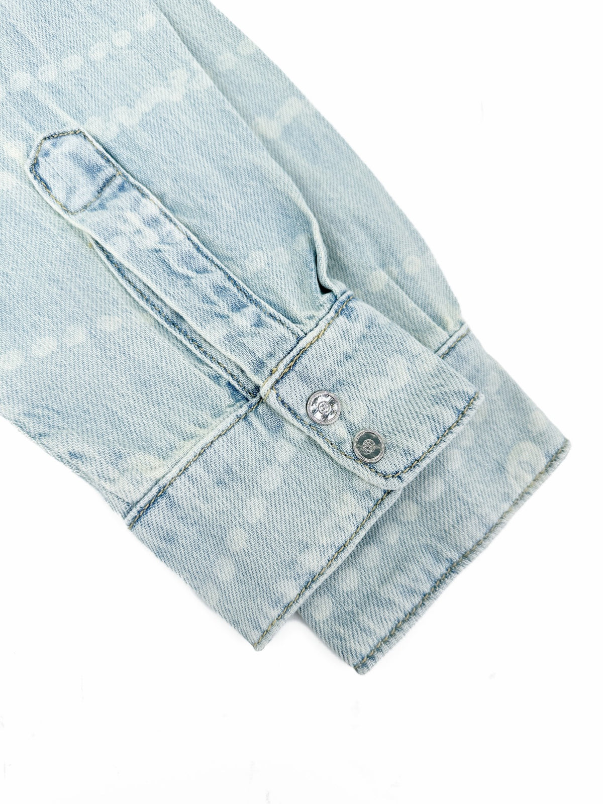 2026 Women's GS Logo Washed Denim Pearl Shirt (FF805)