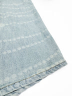 2026 Women's GS Logo Washed Denim Pearl Shirt (FF805)
