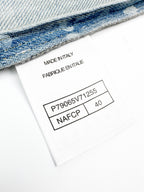 2026 Women's GS Logo Washed Denim Pearl Shirt (FF805)