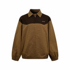 2026 Women's GS Logo Check Pattern Zip-Up Coat (FF800)