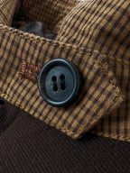 2026 Women's GS Logo Check Pattern Zip-Up Coat (FF800)