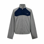 2026 Women's GS Logo Check Pattern Zip-Up Coat (FF797)