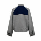 2026 Women's GS Logo Check Pattern Zip-Up Coat (FF797)