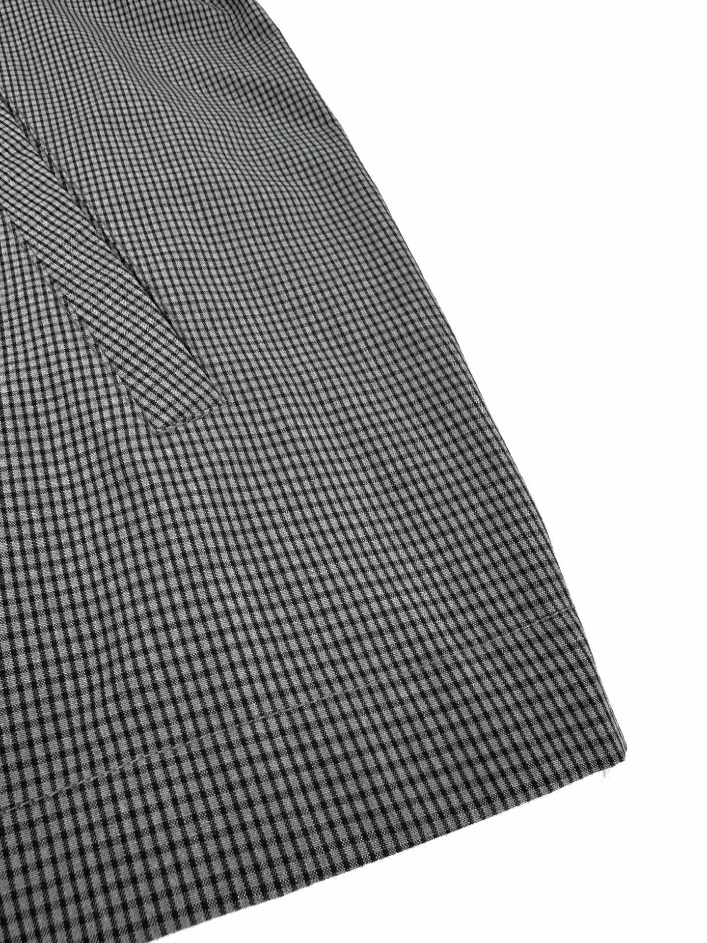 2026 Women's GS Logo Check Pattern Zip-Up Coat (FF797)