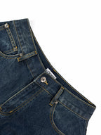2026 Women's GS Leather Asymmetric Jeans (DD178)