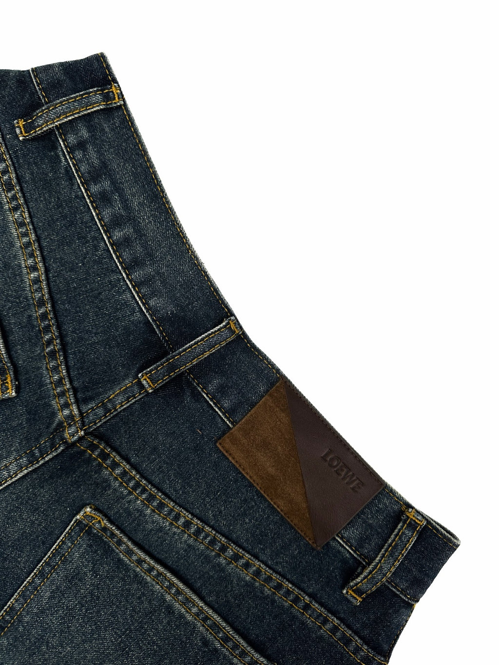 2026 Women's GS Leather Asymmetric Jeans (DD178)