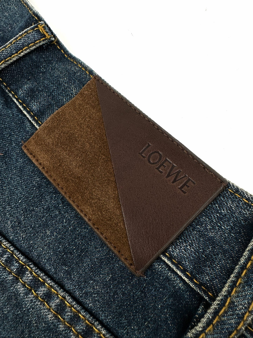 2026 Women's GS Leather Asymmetric Jeans (DD178)
