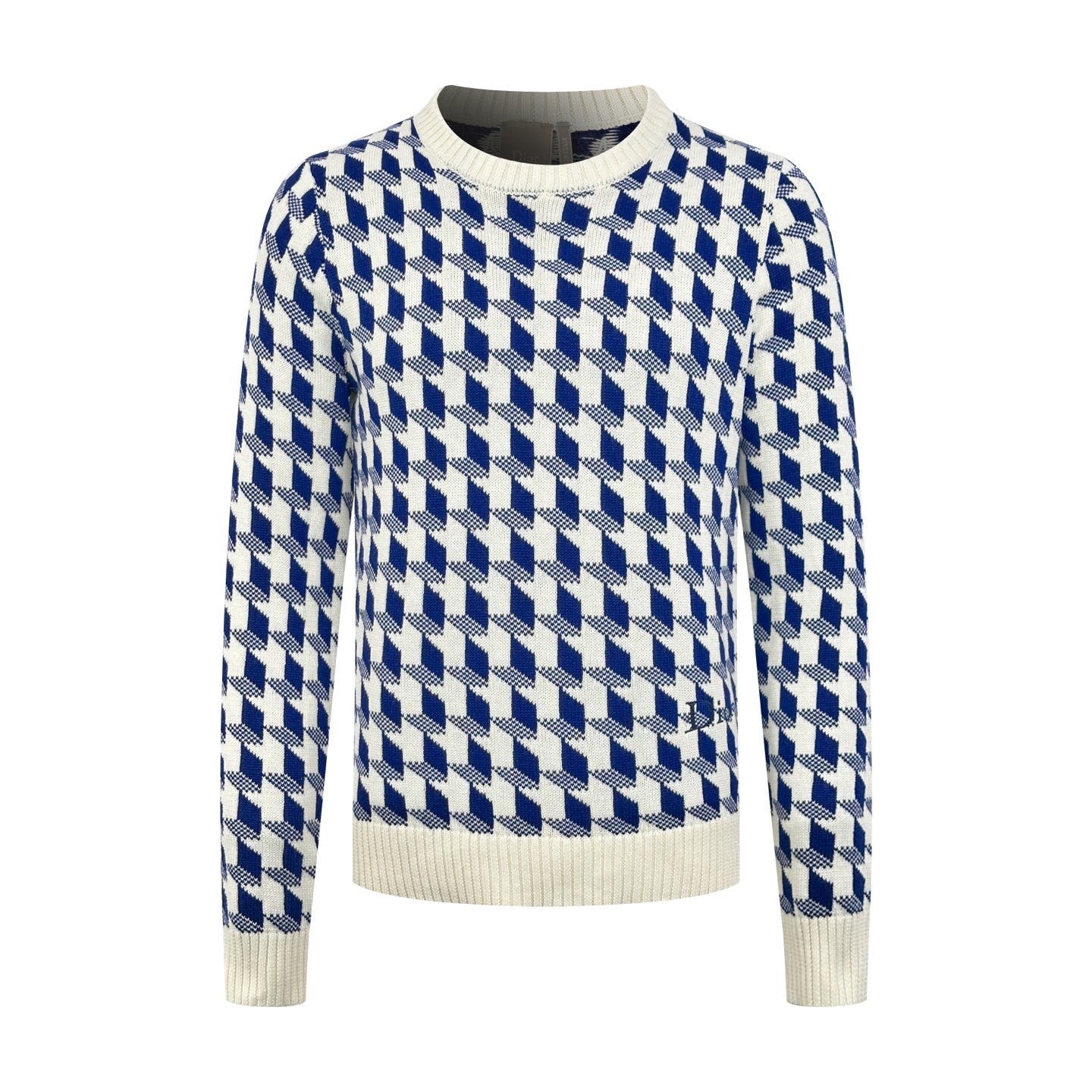 2026 New Style GS Embroidered Peacock Pattern Plaid Knitted Sweater (AA640-B40)
